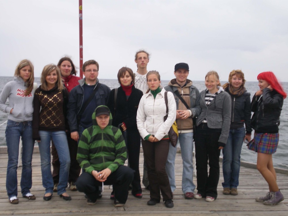 Austauschschülerin beim Re-Entry in Sopot auf der Mole